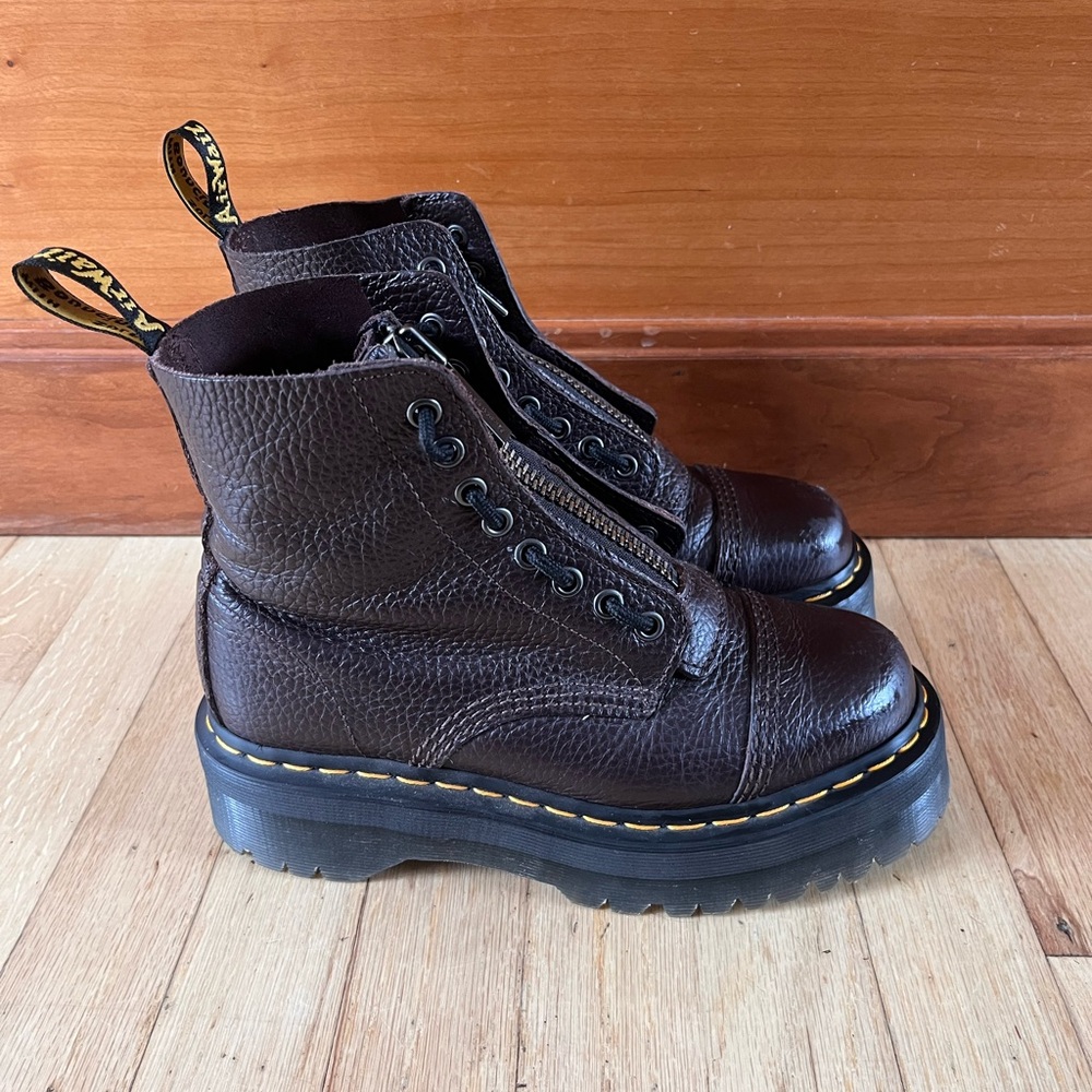 Dr. Martens Sinclair Milled Napa Leather Platform Boots